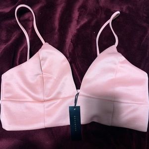 Bralette cropped shirt